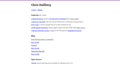 Desktop Screenshot of crhallberg.com